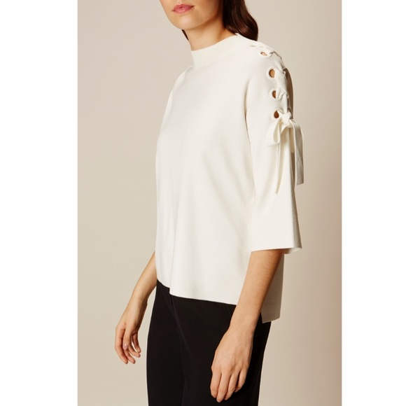Karen Millen Sweaters - Karen Millen lace up shoulder sweater